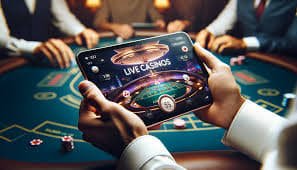 Tampilan meja Bandar Poker dengan pemain yang memulai putaran